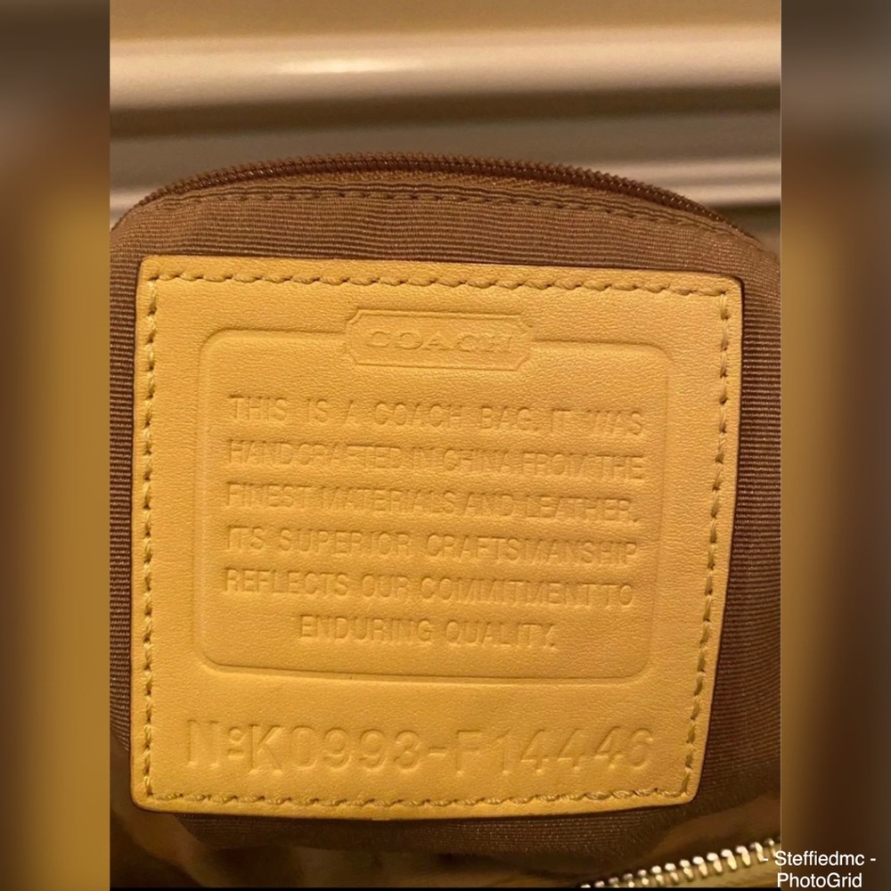 Authentic Coach Signature Handbag - Picture 5 of 5